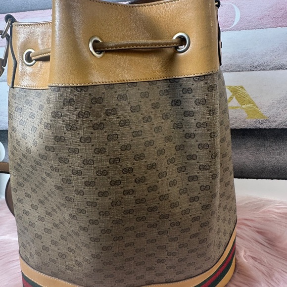 Gucci Shoulder Bag Sherry line Brown PVC - Picture 9 of 16